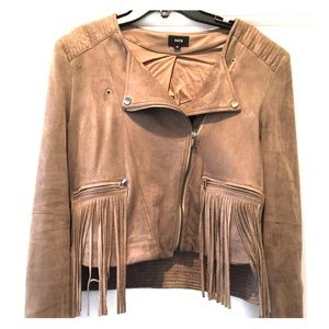 FATE fringe suede jacket